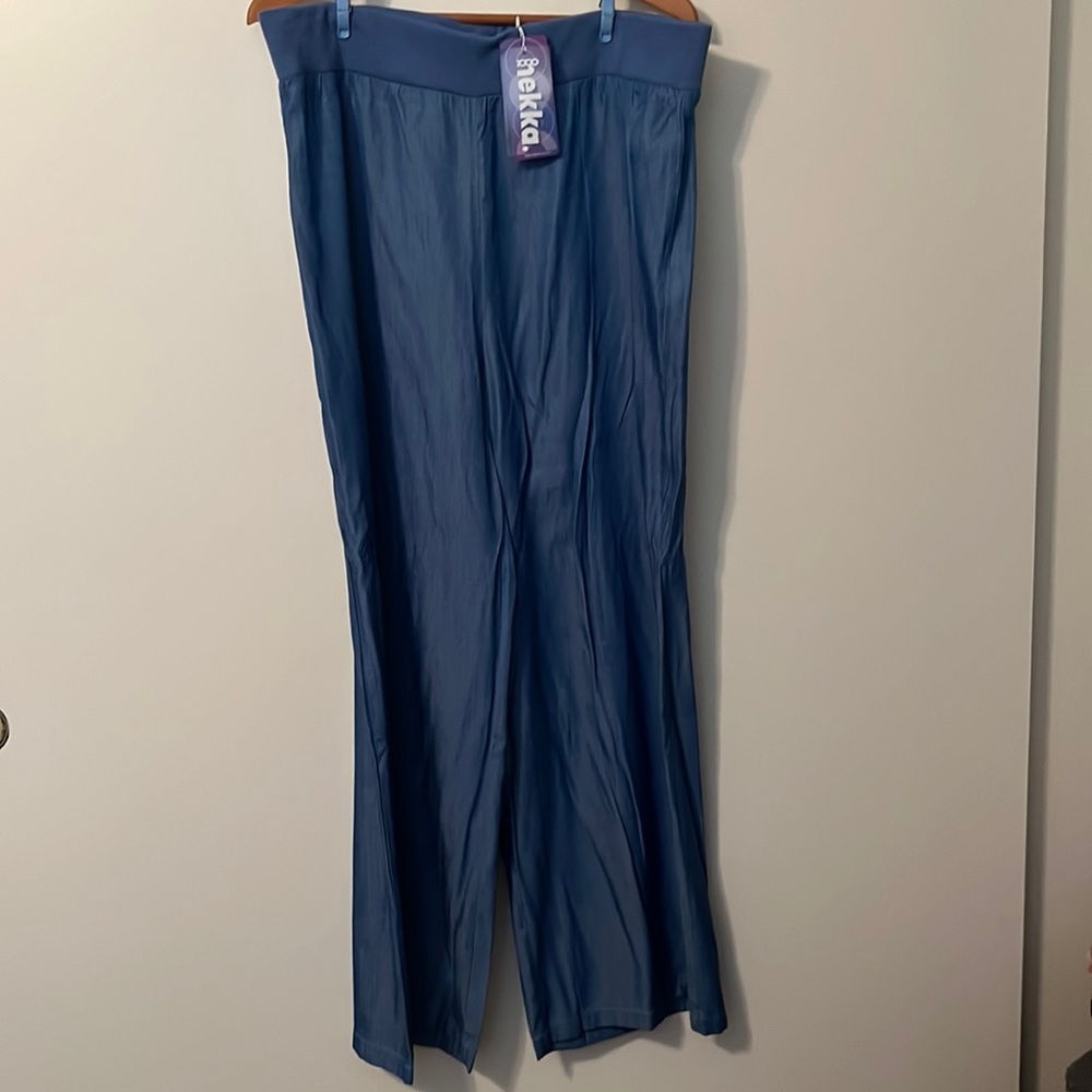 XXL pull on light weight blue pant